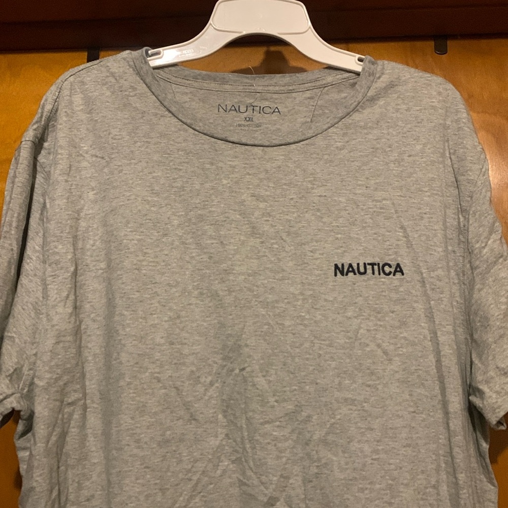* 5/$5* Nautica Size XXL Gray Tee Shirt - Picture 3 of 6